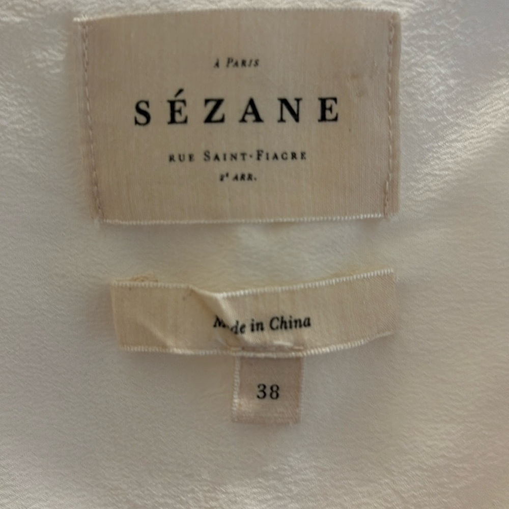 Sezane silk blouse M